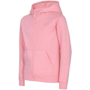 Bluza dla dziewczynki 4f jasny róż melanż hjl22 jbld001 56m