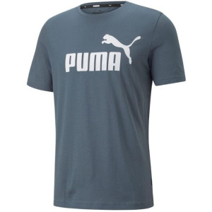 Koszulka męska puma essential logo niebieska 586667 10