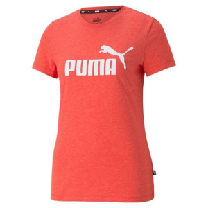 Koszulka damska puma ess logo heather tee czerwona 586876 23
