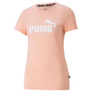 Koszulka damska puma ess logo heather tee brzoskwiniowa 586876 26