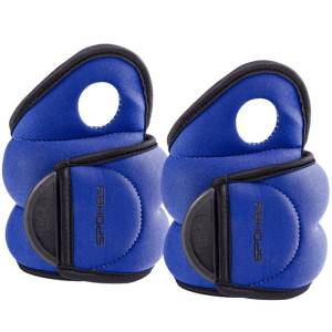 Obciążenia na ręce spokey com form iv 2x 1,5kg niebieskie 920912