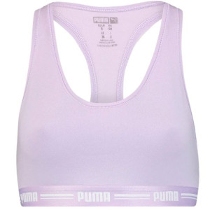 Stanik damski sportowy puma racer back top 1p hang fioletowy 907862 07