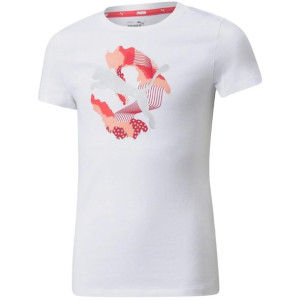 Koszulka dla dzieci puma alpha tee g biała 589228 02