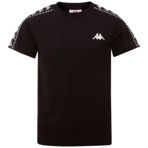 Koszulka dla dzieci kappa ilyas czarna 309001j 19-4006