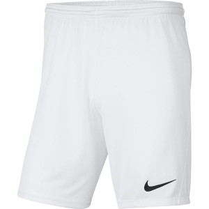 Spodenki dla dzieci nike dry park iii nb k białe bv6865 100