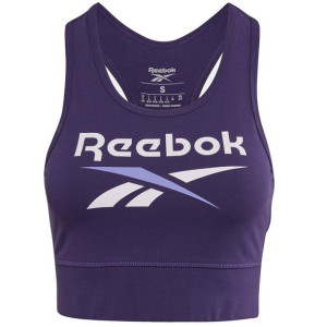 Stanik sportowy reebok identity bl cotton bralette fioletowy gi6575