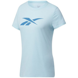 Koszulka damska reebok training essentials vector graphic tee niebieska gi6