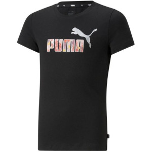 Koszulka dla dzieci puma ess+ bloom logo g czarna 670311 51