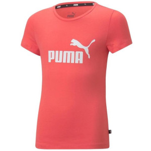 Koszulka dla dzieci puma ess logo tee g łososiowy 587029 58