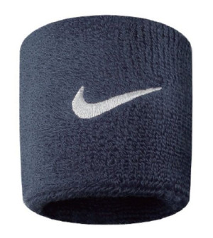 Frotki na nadgarstek nike swoosh granatowe 2 szt. nn04416
