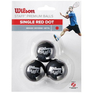 Piłeczki do squasha wilson staff premium balls 3szt wrt618200