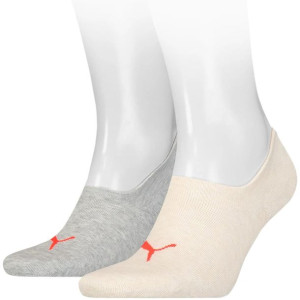 Skarpety puma unisex footie 2p beżowe, szare 907981 13