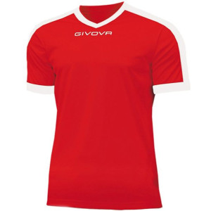 Koszulka givova revolution interlock czerwono-biała mac04 1203