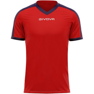 Koszulka givova revolution interlock czerwono-granatowa mac04 1204
