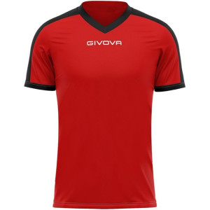 Koszulka givova revolution interlock czerwono-czarna mac04 1210