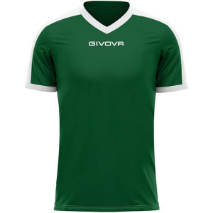 Koszulka givova revolution interlock zielono-biała mac04 1303