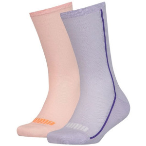 Skarpety dla dzieci puma mesh sock 2 pary fioletowe, brzoskwiniowe 907628 0