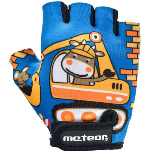 Rękawiczki rowerowe dla dzieci meteor teddy builder jr 26184-26185-26186