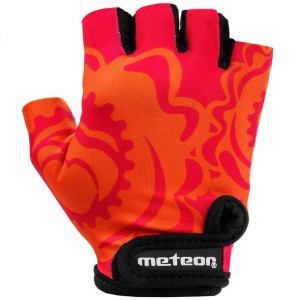 Rękawiczki rowerowe meteor big flower jr 24181-24182-24183