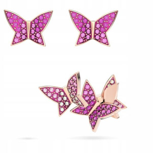 SWAROVSKI -Zestaw 3 kolczyków Lilia Butterfly Stud