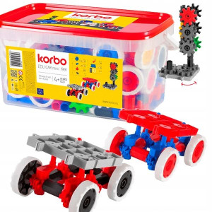 Klocki konstrukcyjne Korbo EDU CAR 199 el ruchome