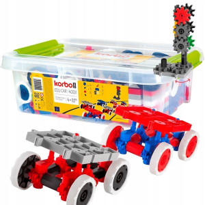Klocki konstrukcyjne Korbo EDU CAR 400 el ruchome