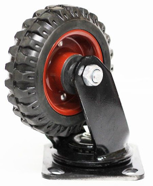 Koło Fi 125 Mm Kółko Obrotowe Pełne H=164 Mm Skrętne