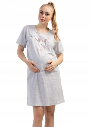 Koszula Nocna do Karmienia Vienetta M 38 ciążowa