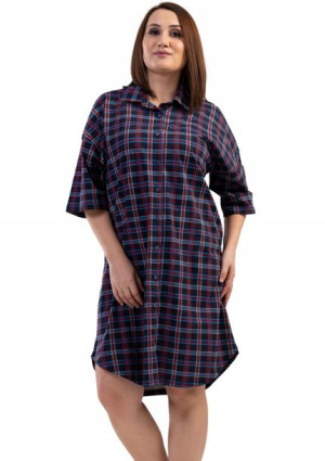 Koszula Nocna bawełna Vienetta +Size rozpinana 2XL