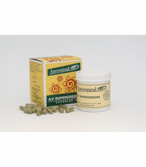 Av Supergreens 100 Kapsułek 40g Aurospirul Moma