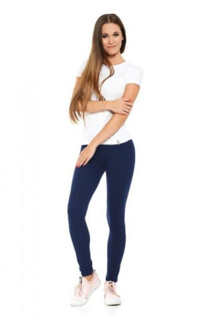 2XL LEGINSY LEGGINSY z wysokim stanem plus size duże granatowe