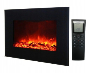 Kominek Elektryczny Konwektor Grzejnik 1.9 Kw Led Jak Żywy