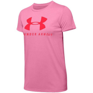 Koszulka damska under armour graphic sportstyle classic crew różowa 1346844
