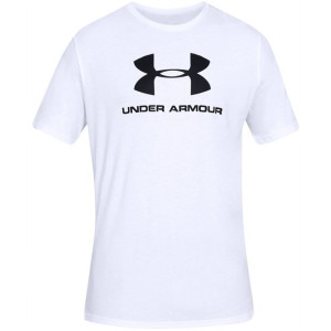 Koszulka męska under armour sportstyle logo ss biała 1329590 100