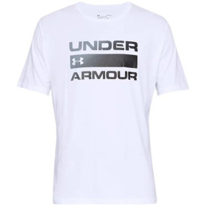 Koszulka męska under armour team issue wordmark ss biała 1329582 100