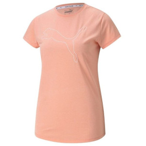 Koszulka damska puma rtg heather logo tee morelowa 586455 26