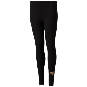 Legginsy dla dzieci puma ess+logo czarne 587050 56