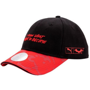Czapka z daszkiem puma x batman baseball cap czarno-czerwona 24098 01