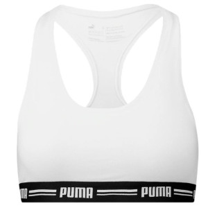 Stanik damski sportowy puma racer back top 1p hang biały 907862 05