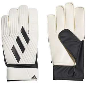 Rękawice bramkarskie adidas tiro club goalkeeper gloves biało-czarne gi6382