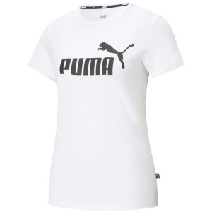 Koszulka damska puma ess logo tee biała 586774 02
