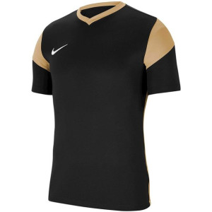 Koszulka dla dzieci nike junior dri-fit park derby iii czarno-złota cw3833