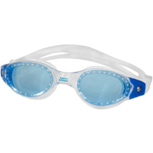 Okulary pływackie aqua-speed pacific biało-niebieskie 61
