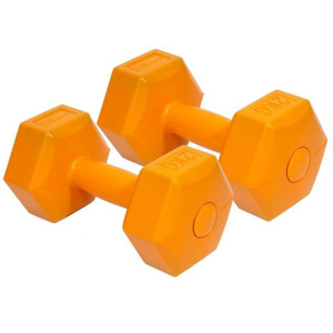 Zestaw hantli kompozytowych eb fit 2x2kg pomarańczowe 1027029