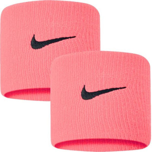 Frotki na nadgarstek nike swoosh różowe 2 szt. n0001565677