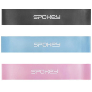 Zestaw gum oporowych spokey isla czarna, niebieska, różowa 929160 3 szt.