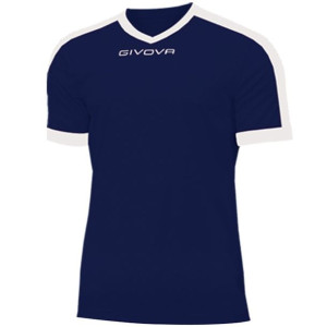 Koszulka givova  revolution interlock granatowo-biała mac04 0403