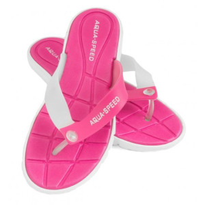 Klapki aqua-speed bali różowo-białe 05 479