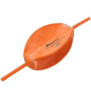Dętka do piłek z dwoma wężykami 5 70-80 gr meteor pomarańczowa 23407