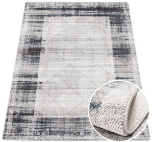 Dywan Quantum 04 szary / niebieski 130x190